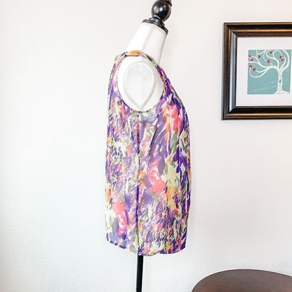 🍋 CAbi • Multi-Colored Pattern Tank Top - Picture 3 of 12